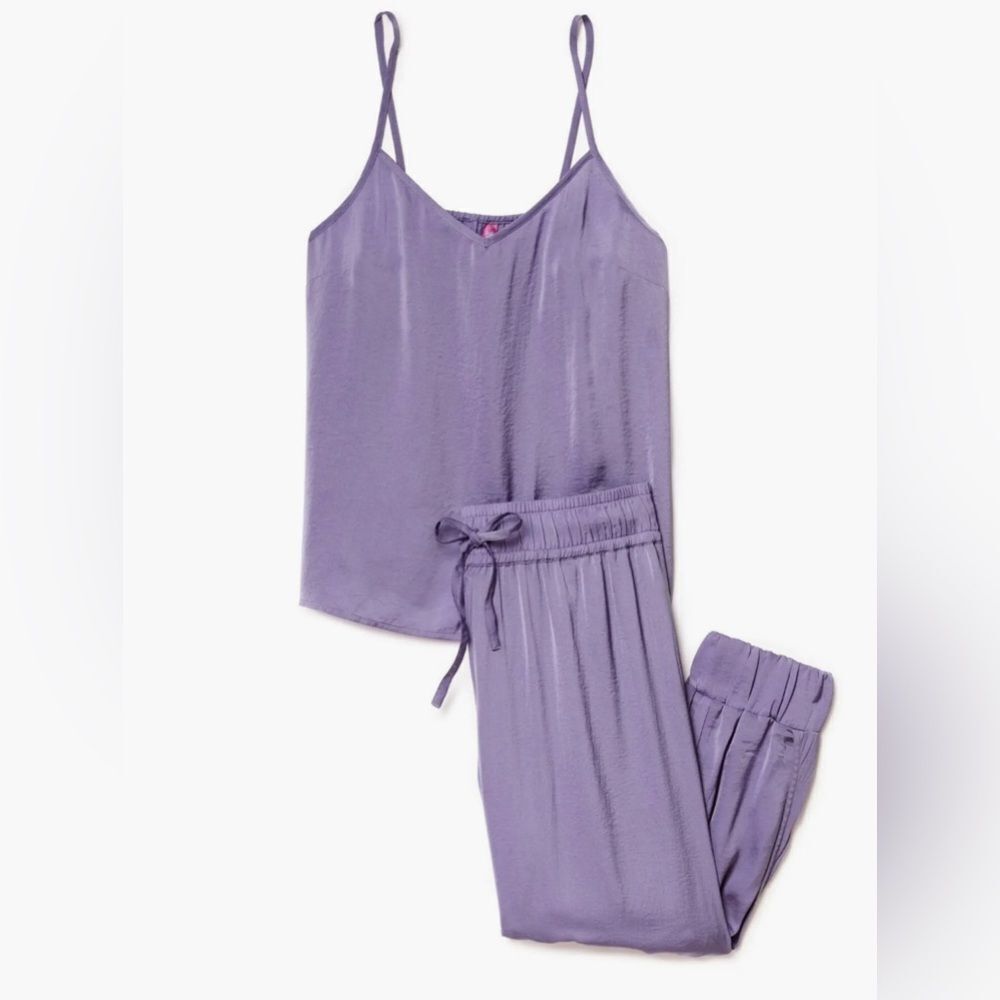 Adore Me Bethany Tank & Jogger Loungewear Set Purple Medium NWT IN PKG - Picture 5 of 9